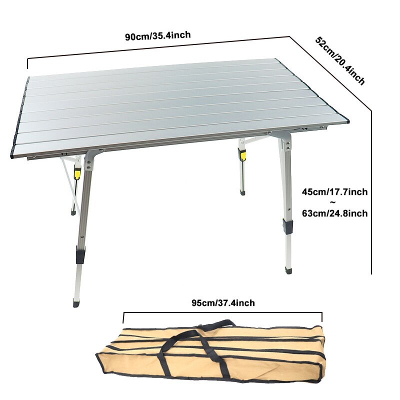 Outdoor Picnic Folding Desk Tables Portable Aluminum Alloy Liftable Table Tourist TABL Camping Lifting Folding Table Accessories