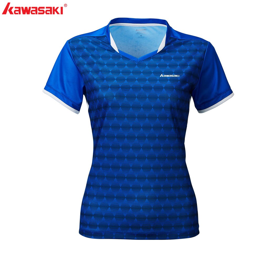 KAWASAKI ropa mujer tenis camiseta transpirable bádminton camisa de secado rápido manga corta verano Fitness gimnasio camisetas ST-R2222