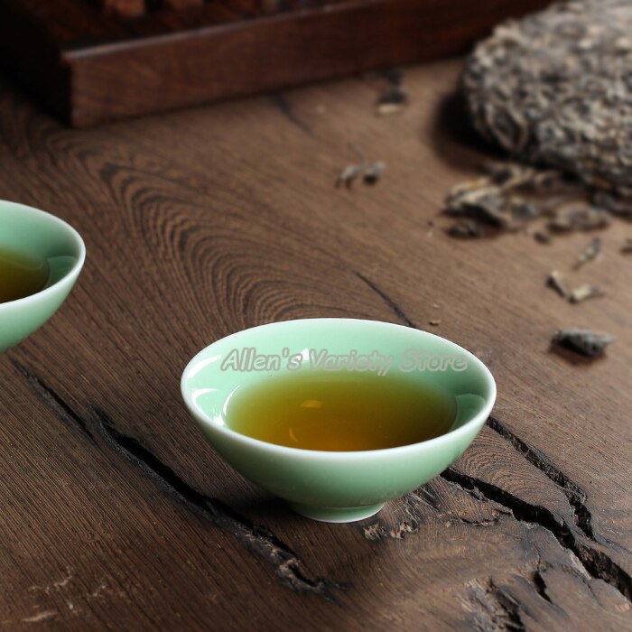Bamboo hat cup Pottery China Porcelain coffee cup Chinese Longquan Celadon Teacup cups tea set ceramic cup Gaiwan teaware bowl