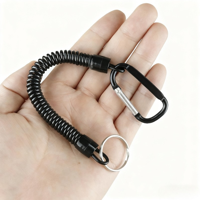 Elastisch intrekbaar sleutelhanger Anti-verlies Lanyard Multifunctioneel voor badgehouder Vissen Veiligheidstouw