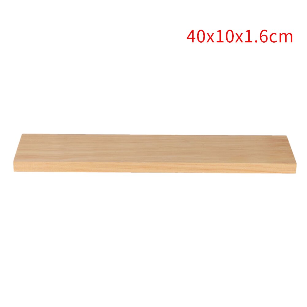 Supports d'étagère murale support décoratif maison Offic chambre salon salle de bain organisateur planche de bois support de rangement flottant: 40x10x1.6cm