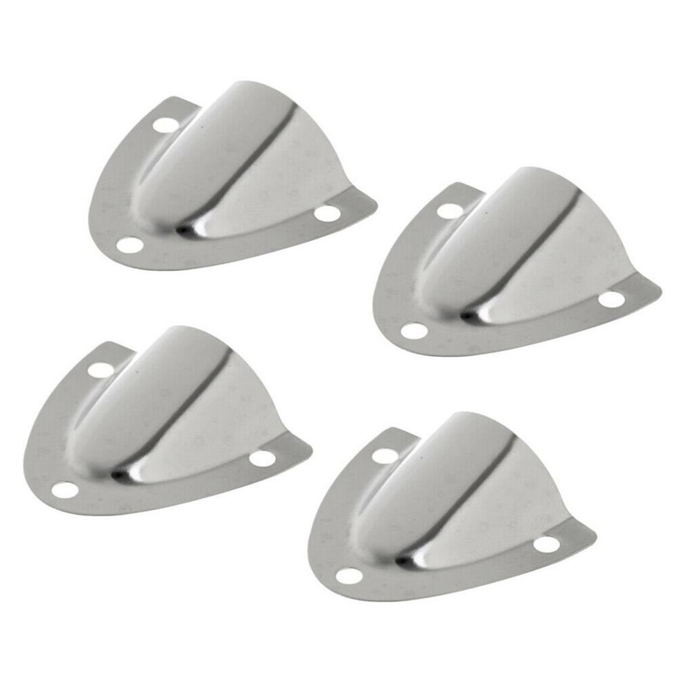 4pcs Marine Clam Shell Vent Wire Cable Cover Boat Accessories 1-3/4" Marine Stainless steel ventilation plate