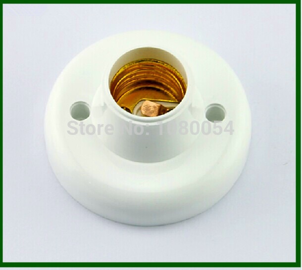 lamp holders screw bulb base E27 Lamp Bases circular e26 socket colour and Iustre is white No Greater Than AC250V 60W