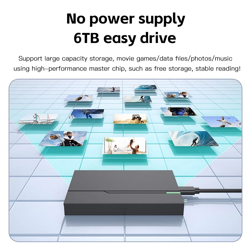 Boîtier de disque dur externe pour ordinateur portable, USB 3.0, 2.5 pouces, support 6Gbps, mobile, SSD, SATA