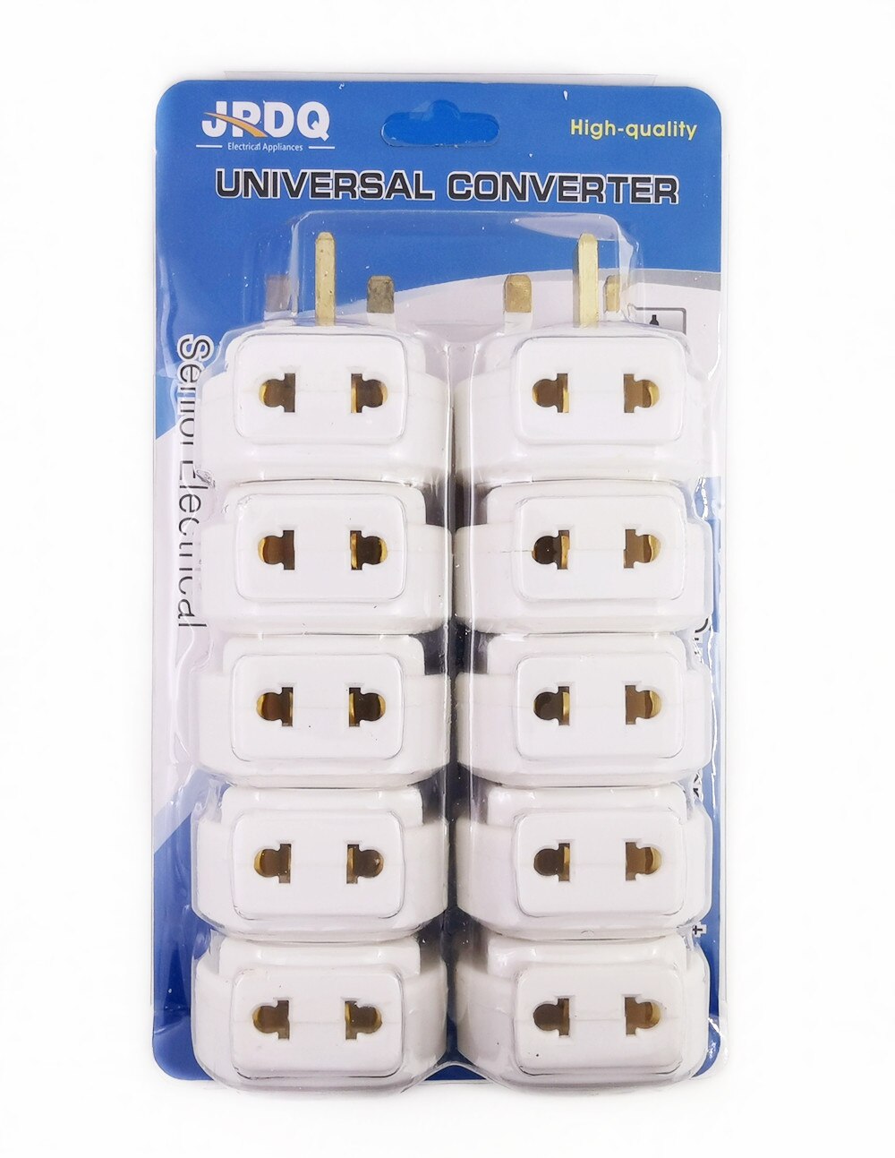 UK Travel Plug Adapter Converter, Universal EU/UK/AU/US to British Singapore 1 to 3 Outlet AC Power Plug Travel Charging 16A: 10pcs