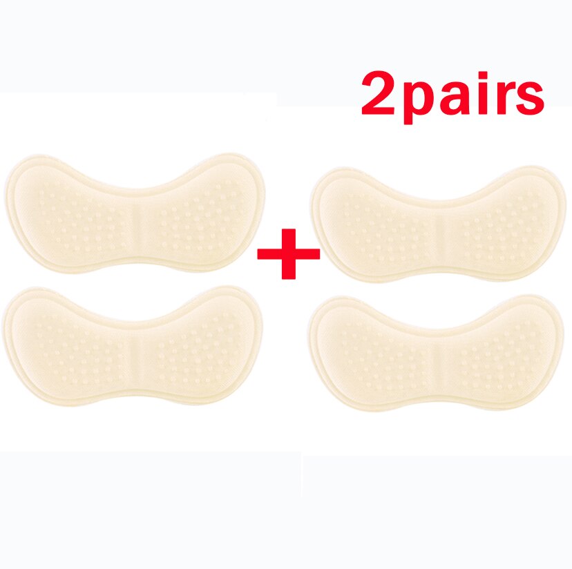 Autocollants de talons en éponge 4D, tampons doux demi-taille, antidérapants, chaussures à talons hauts de taille réduite, 2 paires: 03 / Thicken 7mm