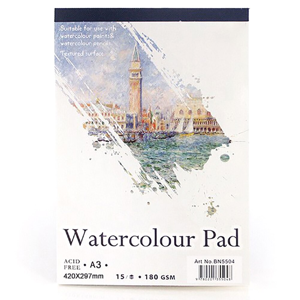 A3 A4 A5 Watercolor Paper Sketchpad Blank Painting Drawing Diary Hardcover Sketch Book Stationery Notebook Art Supplies: A3