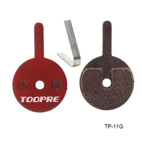 TOOPRE-pastillas de freno de disco para bicicleta de montaña, fibra de cobre semimetálica para Shimano M446 355 395 BB5 SRAM AVID HAYES Magura ZOON: Chocolate