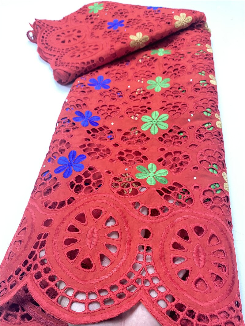 African Lace Fabric Lace Swiss Voile Lace Nigerian Dry Lace Fabrics With Stones For Wedding Sewing YA3649B-1: Picture 6