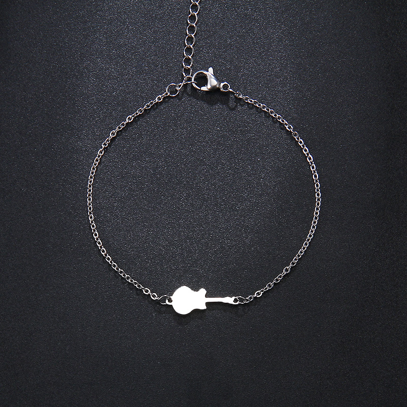 CACANA 316L Edelstahl Armband Für Frauen Mann Gitarre Gold Und Silber Farbe Pulseira Feminina geliebten Engagement Schmuck