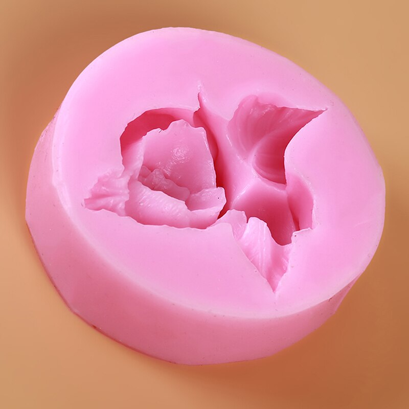 3D Rose Bloem Siliconen Mal Polymeer Klei Zeep Snoep Chocolade Cookie Bakvorm Cupcake Topper Fondant Cake Decorating Gereedschap