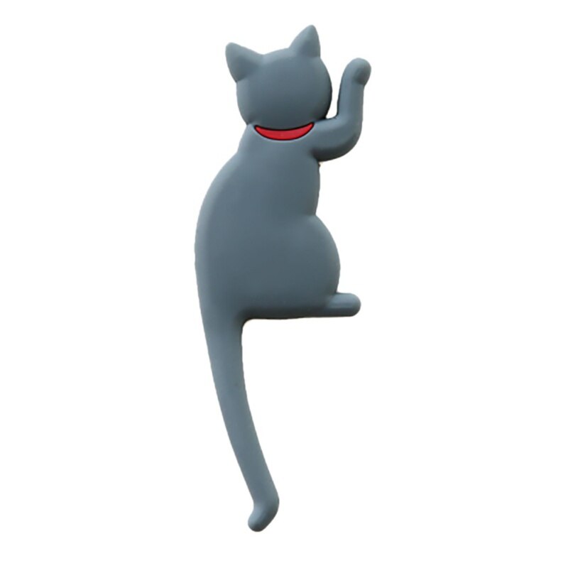 réfrigérateur aimant mignon chat montage mural clés crochet magnétique porte-clés aimant support crochets cintre réfrigérateur porte décor: B