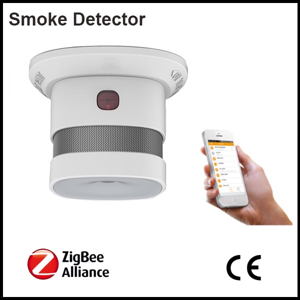 Loud inbuilt siren 85db fire alarm sensor wireless zigbee smoke detecting sensor work with Kaku Deconz,Trust 2000,Zigbee2mqt