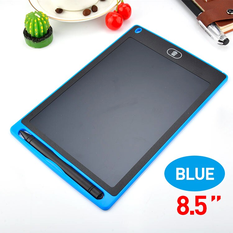 LCD Writing Board 8.5 Inch Electronic Tablet Without Battery For Children Adult 8.5 Drawing Scratch Handwriting Pad: 8.5 blue