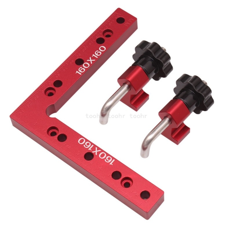 woodworking 90 degree L-shaped auxiliary fixture Aluminum square Positioning ruler measuring gauge wood carpenter DIY tools