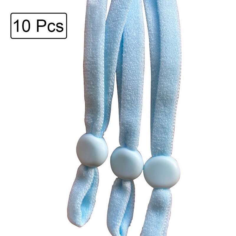 10/30 pièces haute-élastique couture élastique ruban élastique Spandex bande garniture couture tissu bricolage accessoires de vêtement: 10pcs  blue