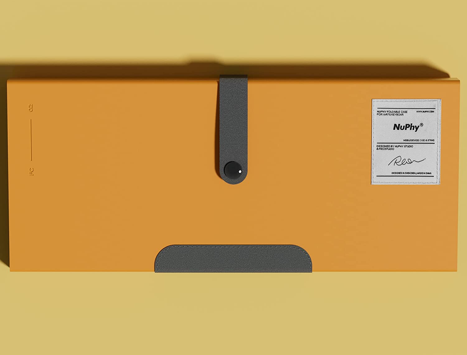 Nuphy NuFolio V3 Suit Air75 V2 Exclusive Leather Case-Yellow Nuphy Accessory