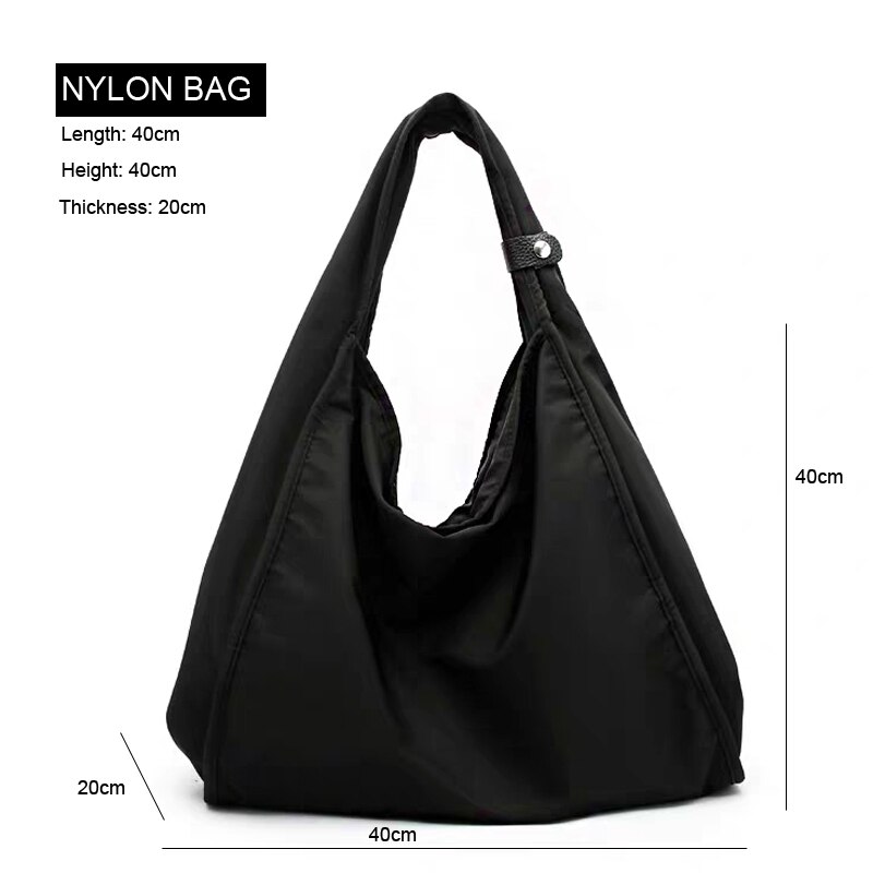Señora nueva Nylon portátil de compras de gran capacidad Popular bolsa de hombro de las mujeres solo bandolera de hombro de alta cantidad bolso