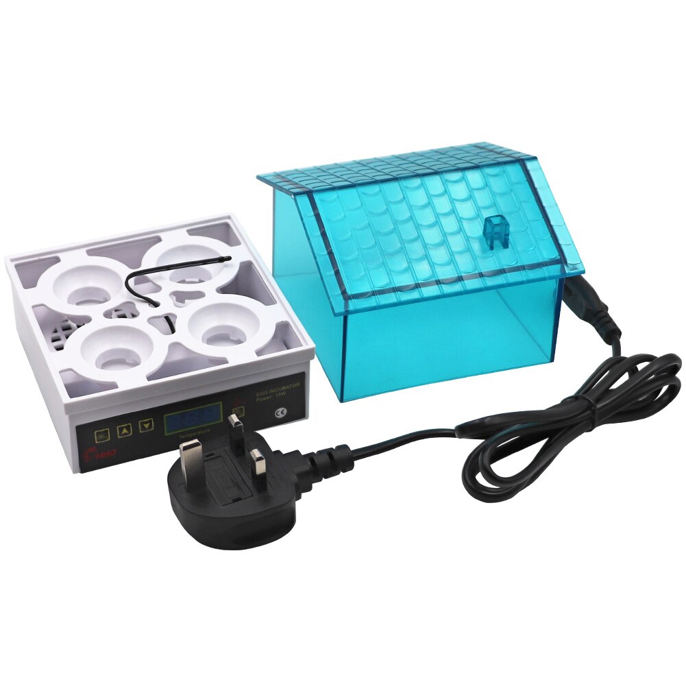 Automatic 4 Mini Egg Digital Incubator Small Poultry Breeding Machine Temperature Control Incubator for ChickenDuck Birds Quails