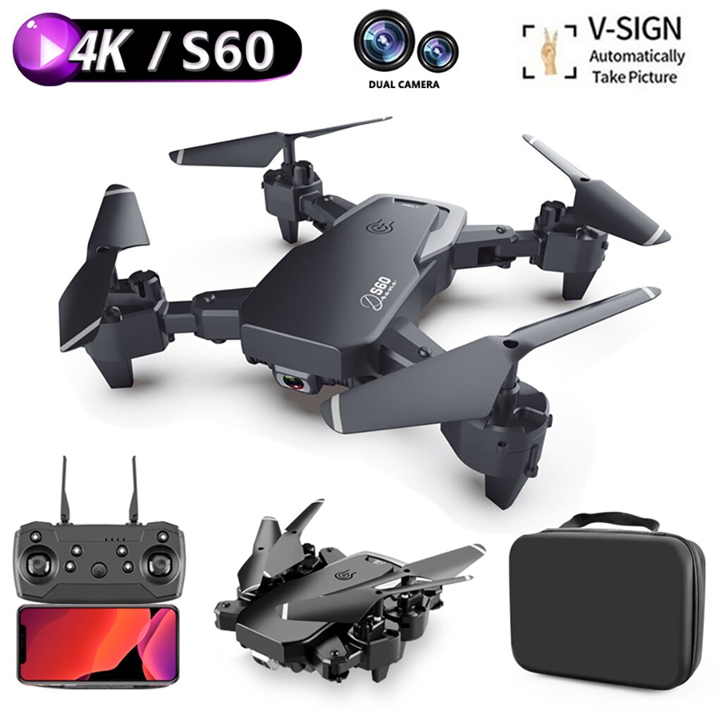 S60 Drone 4K Hd Groothoek Camera 1080P Wifi Fpv Drone Dual Camera Quadcopter Real-Time Transmissie helicopter Speelgoed
