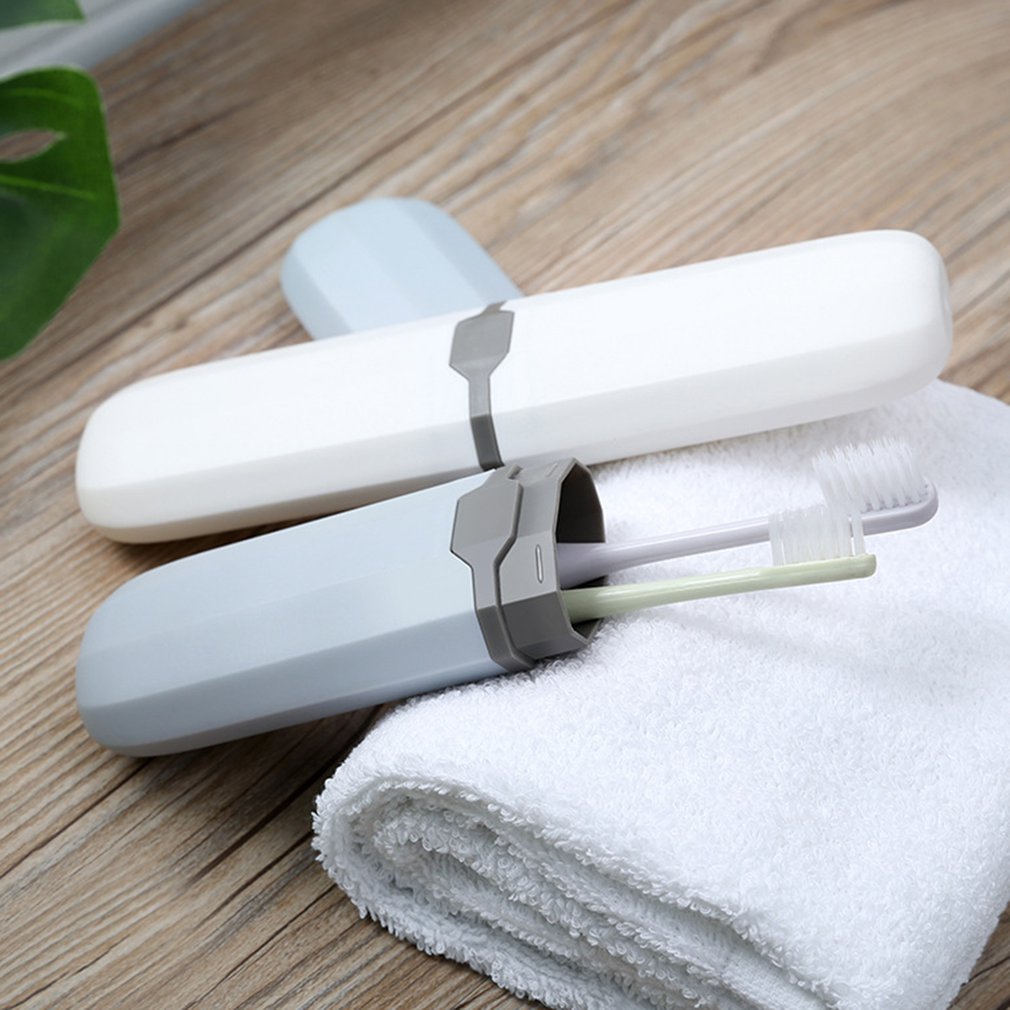 Travel Toothbrush Case Box Plastic Portable Toothbrush Holder Toothpaste Storage Box Denture Brush Case