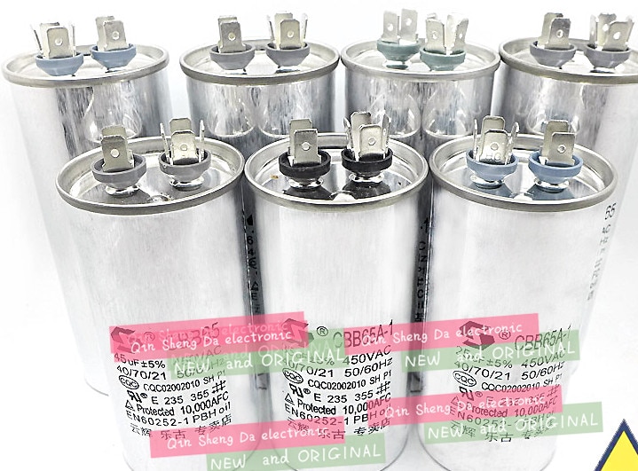 Capacitor Air Conditioner Compressor Start Capacitor CBB65 450VAC 20uF 25uF 30uF 35uF 40uF 45uF 50uF 60uF 70uF