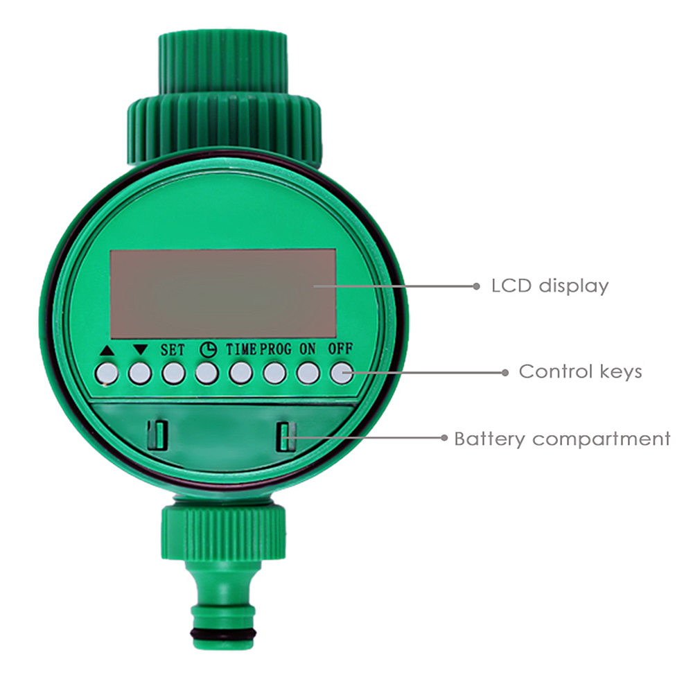 Minuterie d'arrosage automatique étanche avec écran LCD, contrôleur de robinet pour l'extérieur: irragation timer A