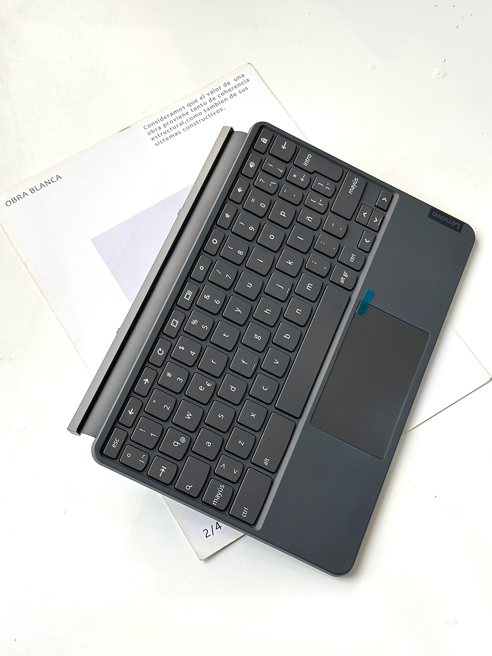 Stand Keyboard for Lenovo CT-X636F Ideapad Duet Chromebook 10.1 Tablet Bracket Cover Case