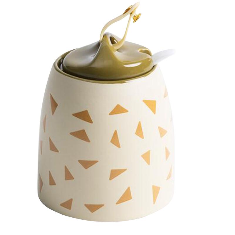 Butelki z przyprawami ceramiczne kreatywne butelki robić przechowywania soli pojemniki robić przechowywania przypraw robić kuchni domowej: żółty