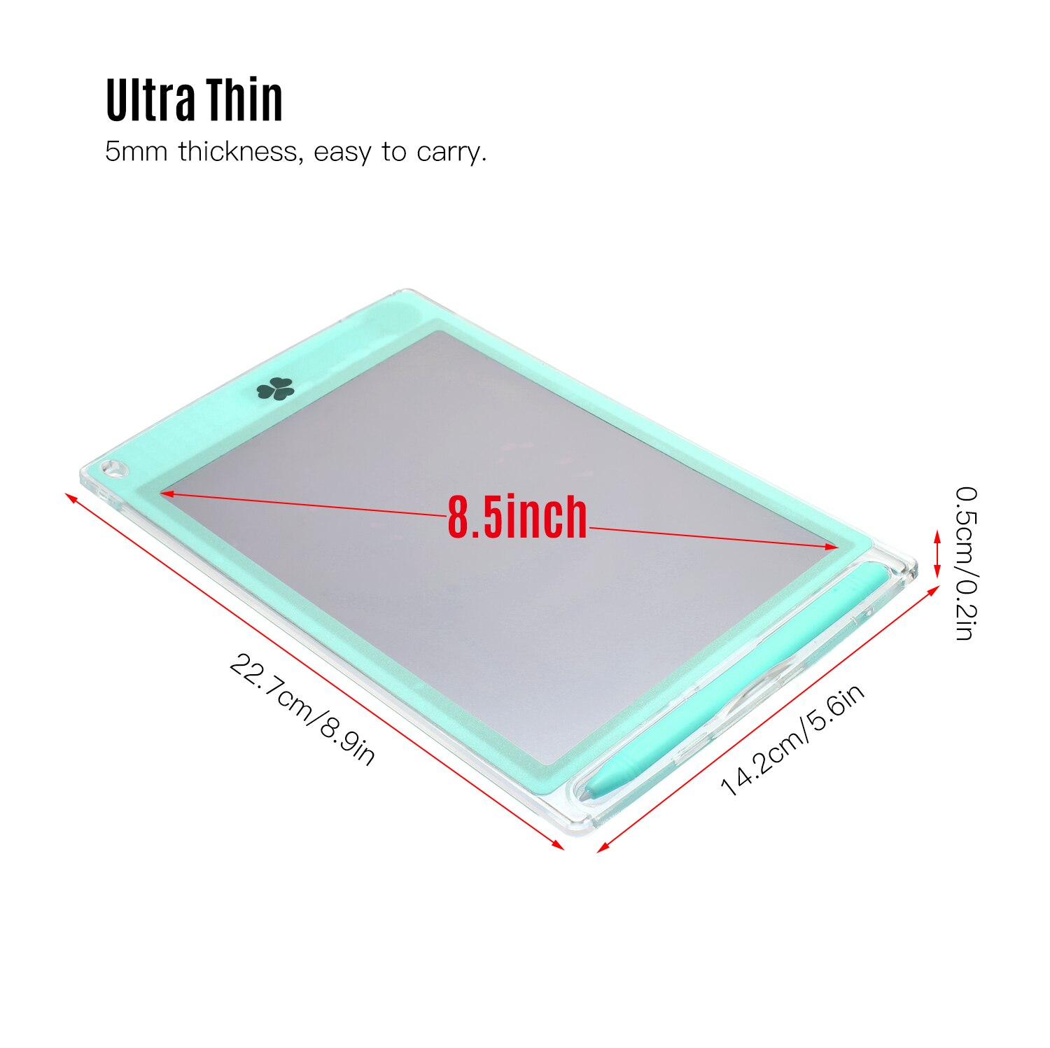 8.5 Inch LCD Writing Tablet Semi-transparent Screen Electronic Drawing Board Tracing Pad with Stylus Pen Erase & Lock Button
