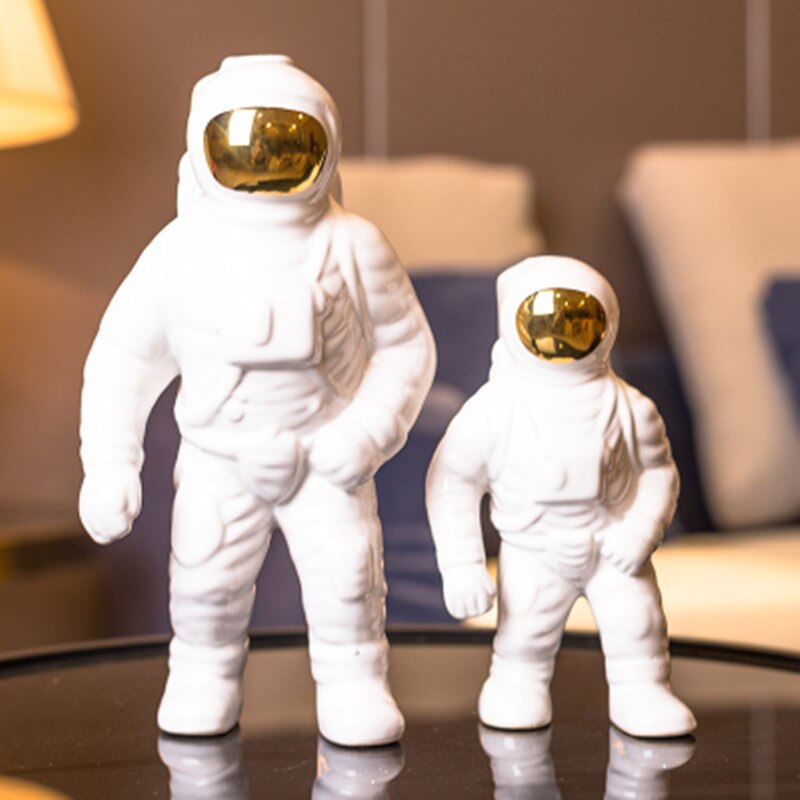 European Style Ceramics Spaceman Space Shuttle Craftwork Ornaments Desktop Decoration Office Home Furnishing Articles A2202