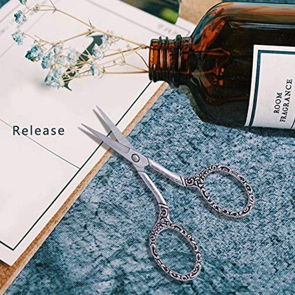 LMDZ Stainless Steel Safety Scissors,Thread Cutter with Sheath, Sewing Needle Case,Awl,Finger Cot for Sewing,Cutting,Art Work