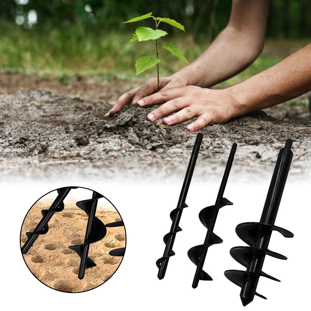 Auger Rod Garden Planting Auger Loose Soil Drill Bit Home Garden Planting Flower Drill Alloy Ground Drill Bit Tool