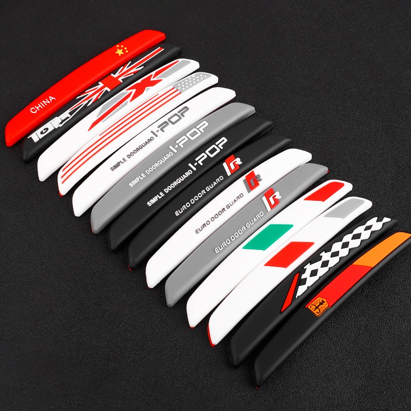 Protector de puerta de coche, 6 uds., para Borde de esquina, Protector de protección de moldura embellecedora, Protector de rayas, barra de Tope de puerta de coche