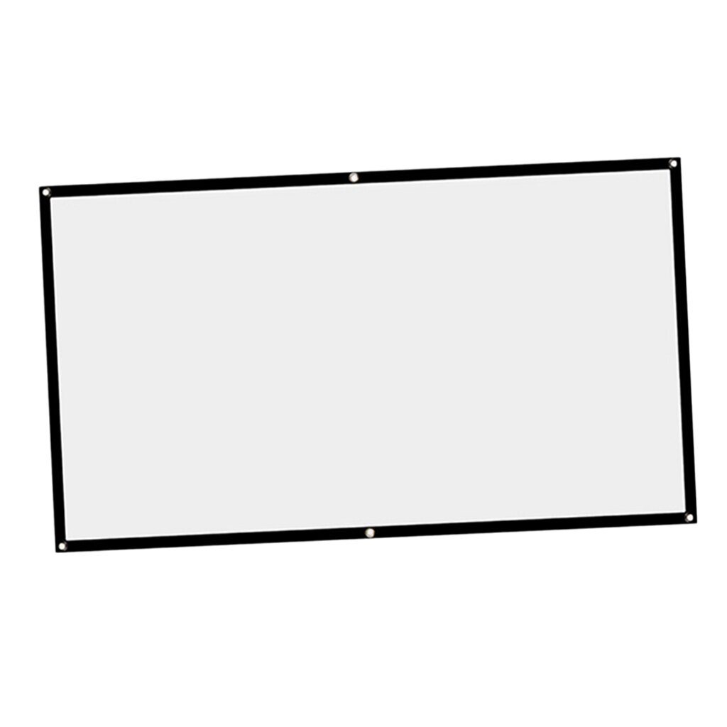 Foldable 16:9 Projection Screen Home Cinema Movie Projector Cloth School