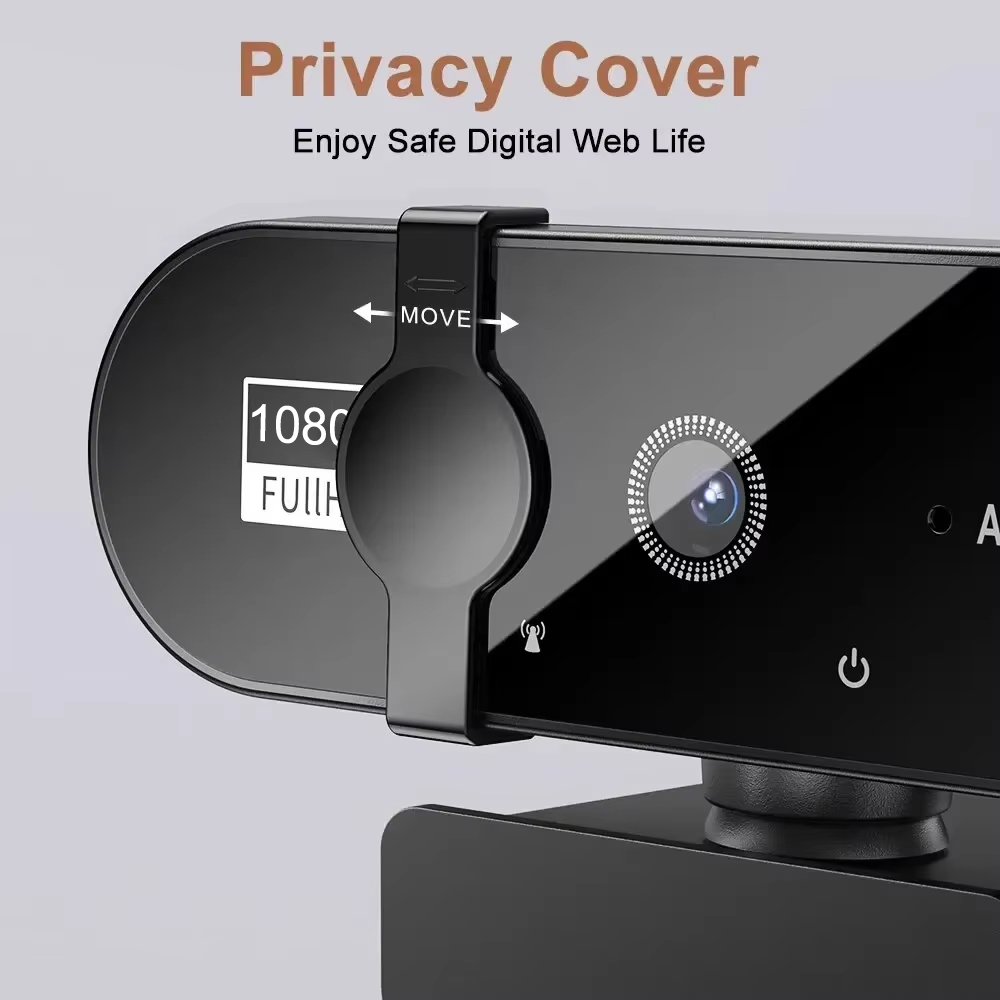 Vikefon 1080p mini câmera 2k full hd webcam com microfone 30fps usb web cam para foco automático pc portátil câmera de gravação de vídeo