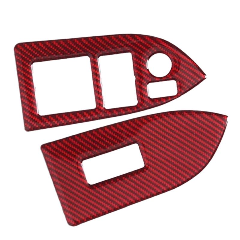 Carbon Fiber Small Panel Trim Stickers Window Lifter Control Outdoor Parts Car Accessories for Subaru BRZ 86 13-17 RHD