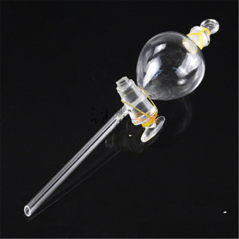Embudo de goteo de vidrio de laboratorio de 500ml con forma de bola con llave de cierre de vidrio herramienta de medición suministros de laboratorio