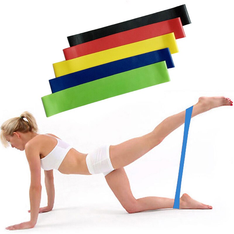 5pcs Sport Resistance Loop Bands Home Fitness Exercise Bands for Legs Glutes Workout FK88