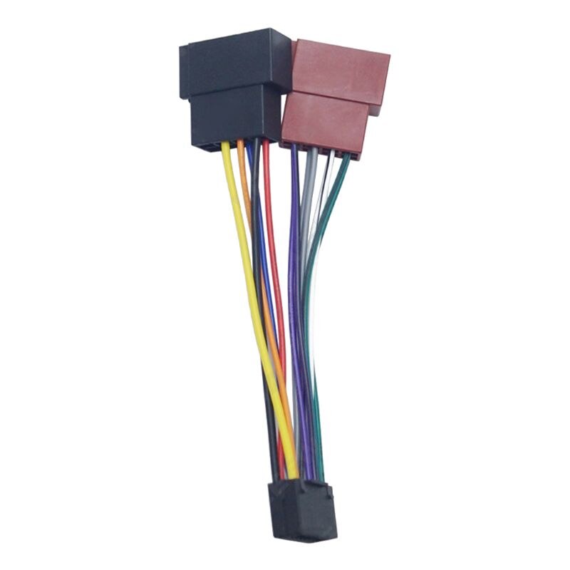 Ledningsnätadapter för kenwood bilstereo radio iso-kontakt 16- stifts kontaktkabel: Default Title