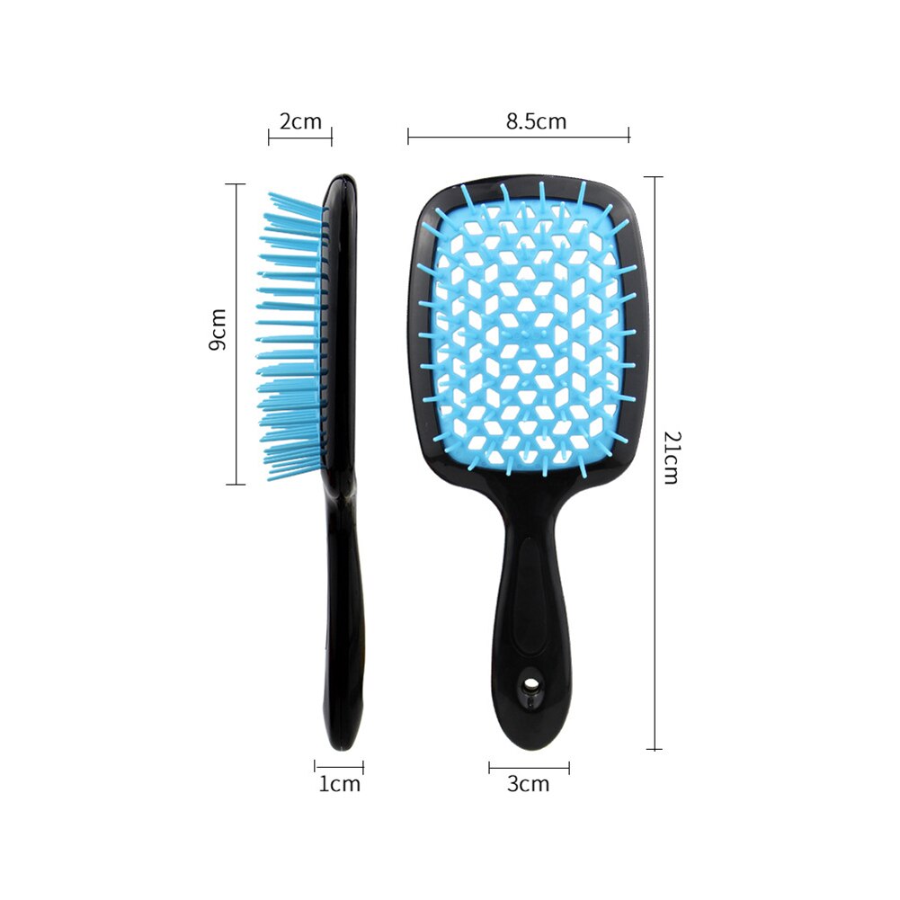 Portable évidé Airbag peigne de Massage droit bouclés démêlant brosse à cheveux Pro Salon de coiffure outil de coiffure