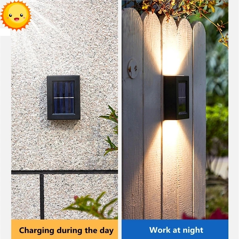 Solar LED Outdoor Licht Solar Beleuchtung Sensor Lampe Straßenlaternen Außen Garten Dekoration Girlande Wasserdichte Solar Wand Licht
