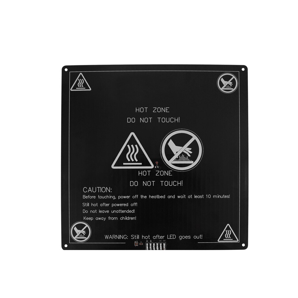 Pieza de impresora 3D MK3 heatbed 220x22 0/250/300x20 0/310 310mm x 12V/24V, cama calefactable de aluminio mejorada para impresora 3d: 220x220x3.0mm
