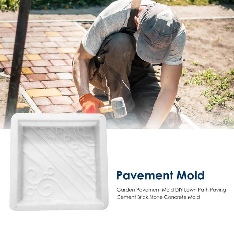 Pavement Mold Garden Courtyard Walkway Path Concrete DIY Paving Cement Road Mold Classic Colors and Simple Durable
