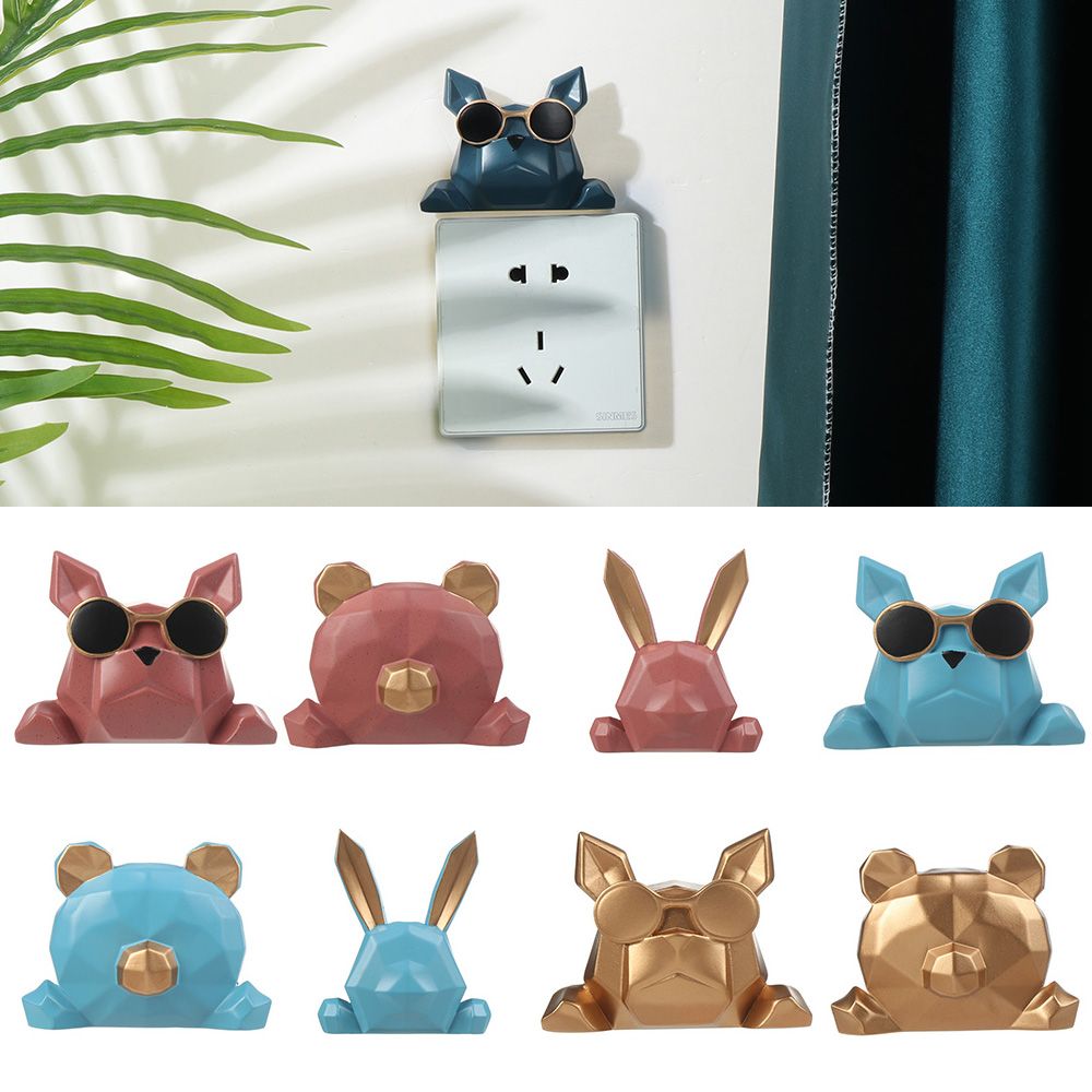 Cute Socket Cute Cartoon Animals Pattern Wall Decor Socket Pan... – Vicedeal