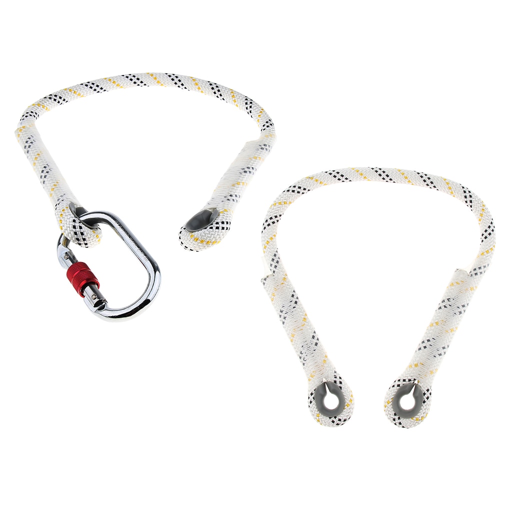 Kletterseil, Sicherheitsseil mit Karabiner für draussen-Aktivitäzehn