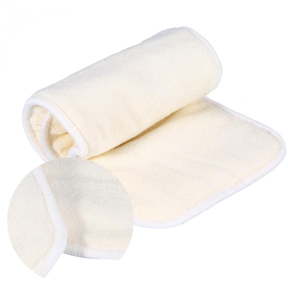 1pc blöjinlägg återanvändbar 5 lager inläggsdyna bambufiber tyg kudde, hållbar vuxenblöja, inläggsdyna inkontinensbyxa