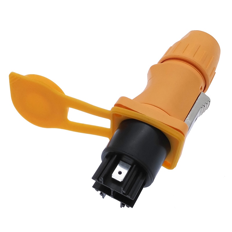 Waterproof LED power plug audio power supply plug flame-retardant industrial power connector 3pins