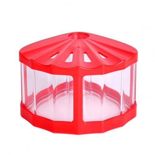 Practical Mini Fish Bowl Smell-less Fish Tank Anti-crack Broken-proof Small Betta Fish Tank: Red