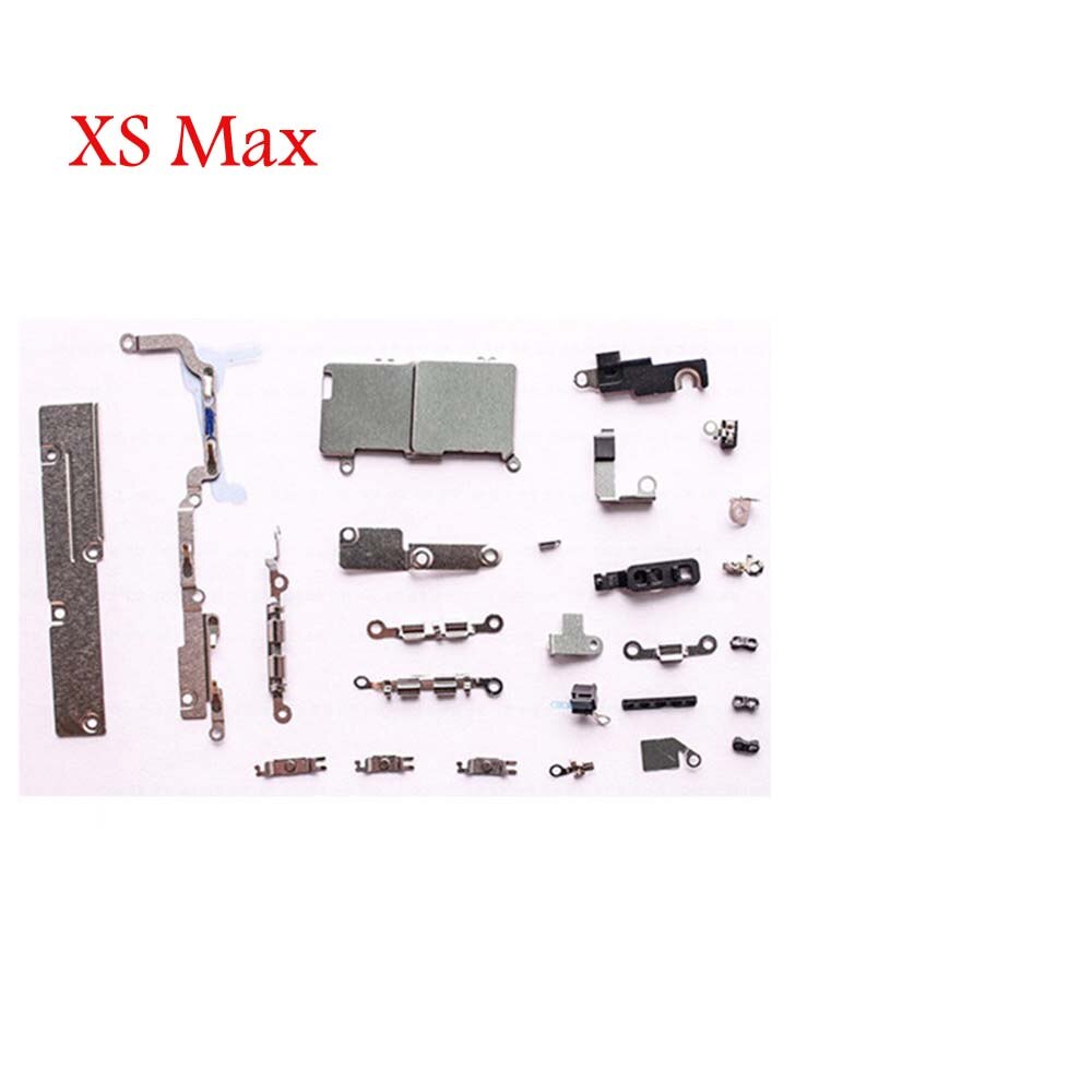 Juego completo de tornillos para iPhone X XS Max 11 Pro Max, piezas de repuesto de reparación, soporte de sujeción, espaciador de almohadilla
